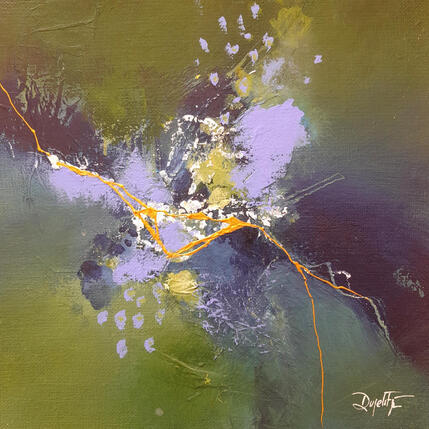 Painting Dessous, de l'or by Dupetitpré Roselyne | Painting Abstract Acrylic Minimalist, Pop icons
