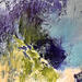 Gemälde Sous la mer von Dupetitpré Roselyne | Gemälde Abstrakt Minimalistisch Acryl Tinte