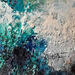 Gemälde Promenade aquatique von Dupetitpré Roselyne | Gemälde Abstrakt Minimalistisch Acryl Tinte