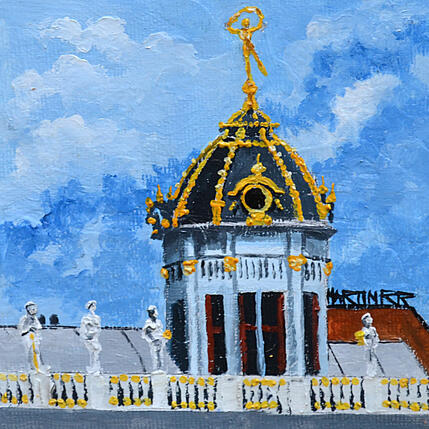 Painting Maison du Roi d'Espagne by Rodriguez Rio Martin | Painting Figurative Oil Urban