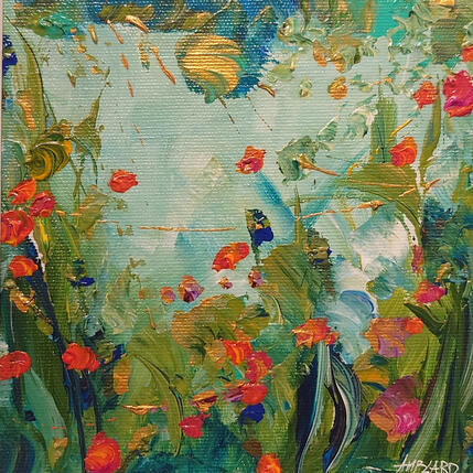 Peinture Abstraction florale  par Amblard Florence | Tableau Impressionnisme Acrylique Nature, Paysages