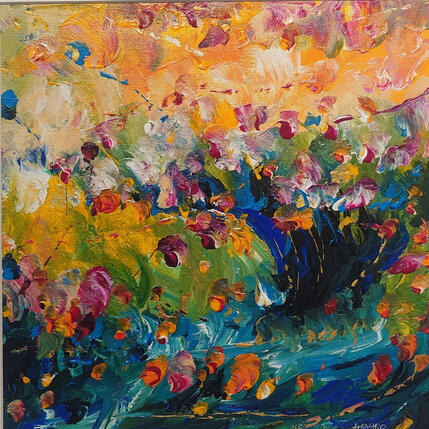 Gemälde Eclosion von Amblard Florence | Gemälde Impressionismus Acryl Landschaften, Natur