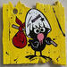 Peinture F2 Caliméro par Marie G. | Tableau Pop-art Icones Pop Bois Acrylique