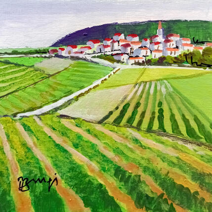 Painting BA89 BOURGOGNE LES VIGNOBLES by Burgi Roger | Painting