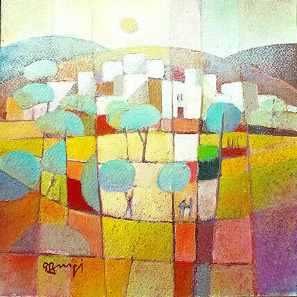 Peinture AR146 LA RECOLTE par Burgi Roger | Tableau