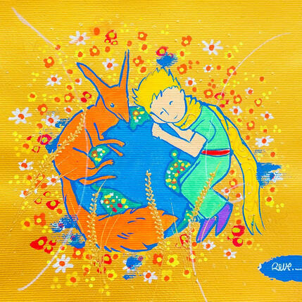 Gemälde L'écho des choses essentielles von Revel | Gemälde Pop-Art Pop-Ikonen