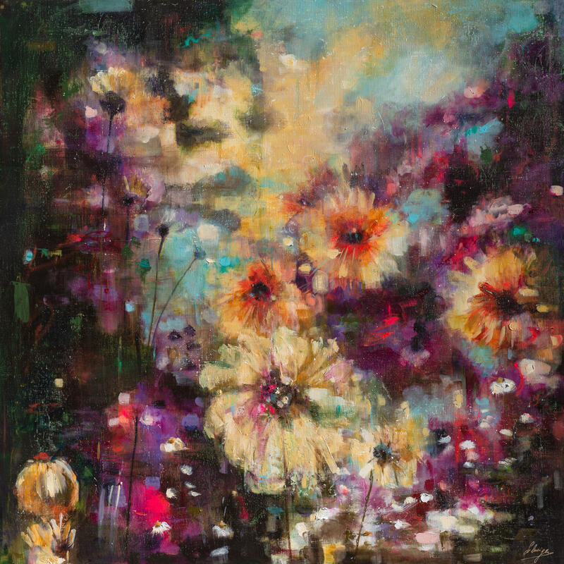Gemälde Eden von Solveiga | Gemälde Acryl
