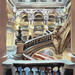 Painting La nuit de l'Opéra by Piffard Cédric | Painting Figurative Urban Life style Architecture Oil