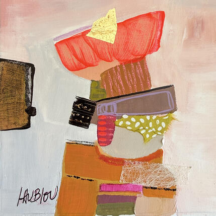 Painting Avant l'affrontement by Lau Blou | Painting