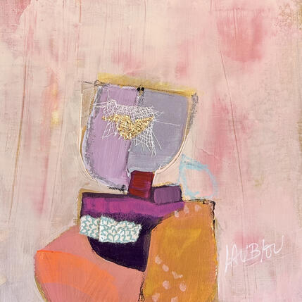 Painting Cacher sa tendresse by Lau Blou | Painting