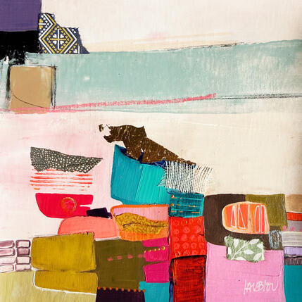 Peinture Cachettes estivales par Lau Blou | Tableau