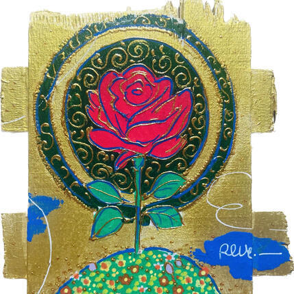 Gemälde Ma rose von Revel | Gemälde Pop-Art Acryl Pop-Ikonen
