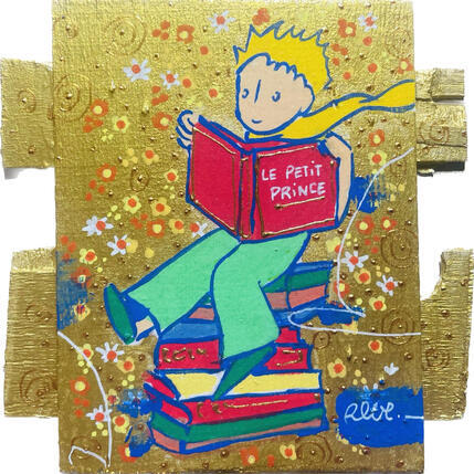 Gemälde Entre les pages von Revel | Gemälde Pop-Art Acryl Pop-Ikonen