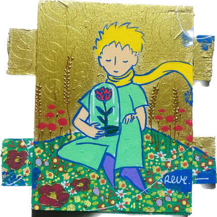 Gemälde Unique au monde von Revel | Gemälde Pop-Art Acryl Pop-Ikonen