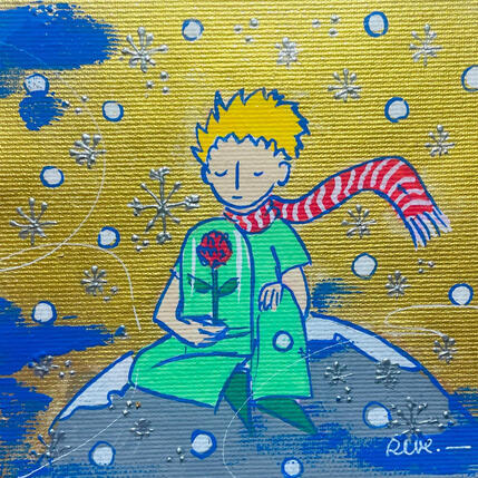 Gemälde Un hiver parmi les étoiles  von Revel | Gemälde Pop-Art Acryl Pop-Ikonen
