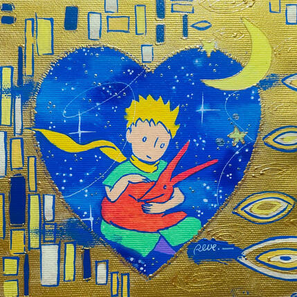 Gemälde L’essentiel  von Revel | Gemälde Pop-Art Acryl Pop-Ikonen
