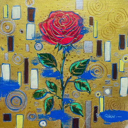 Gemälde L’unique au monde  von Revel | Gemälde Pop-Art Acryl Pop-Ikonen