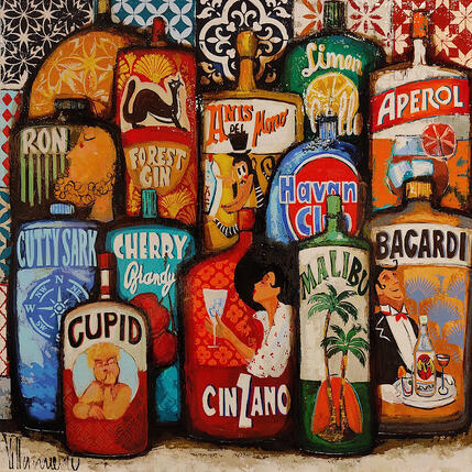 Painting Aperitivo by Villanueva Puigdelliura Natalia | Painting Figurative