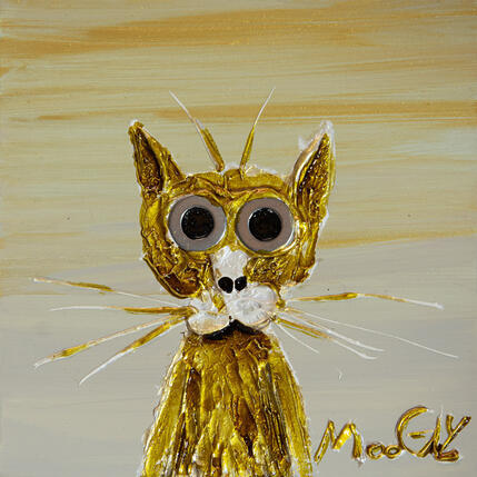 Painting Fixus by Moogly | Painting Raw art Acrylic, Pigments, Resin Animals