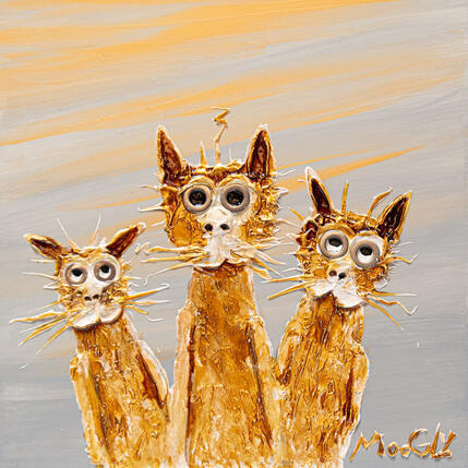 Peinture Leadus par Moogly | Tableau Art Singulier Acrylique, Pigments, Résine Animaux