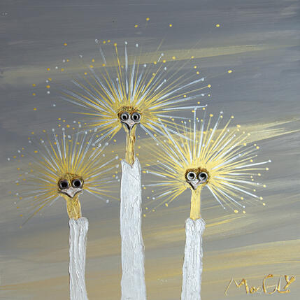Painting Divinitus by Moogly | Painting Raw art Acrylic, Pigments, Resin Animals