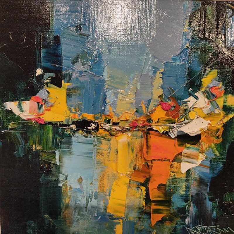 Painting Abstract Light by Castan Daniel | Painting Figurative Oil