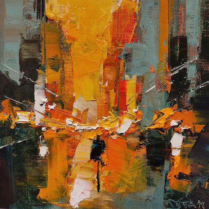 Peinture Running in the sunlight par Castan Daniel | Tableau Figuratif Huile