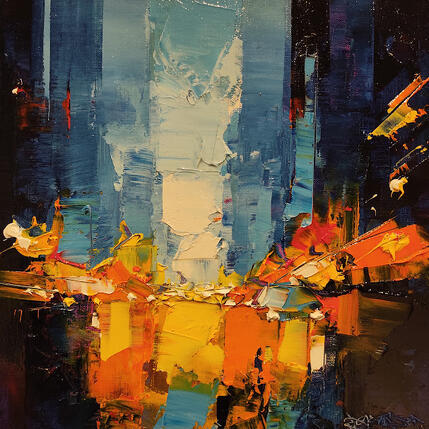 Gemälde Balance of reflection von Castan Daniel | Gemälde Figurativ Öl