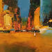 Painting Desert Manhattan by Castan Daniel | Painting Figurative Oil