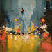 Painting Red light by Castan Daniel | Painting Figurative Oil
