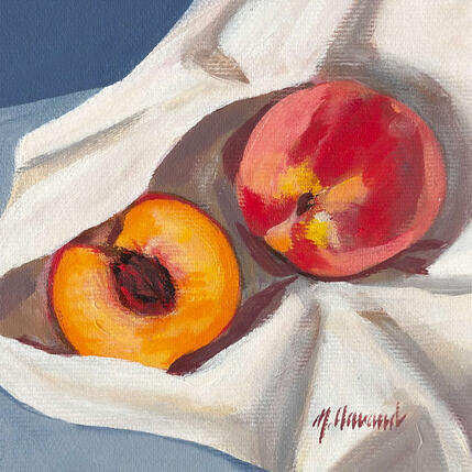 Painting PEACHES by Clavaud Morgane | Painting