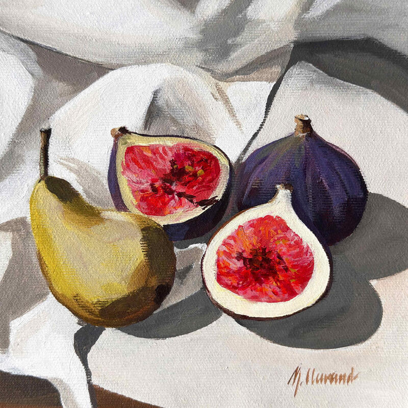 Painting LE GOÛTER by Clavaud Morgane | Painting Figurative Still-life Acrylic