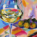 Painting BLANC EN COULEURS by Clavaud Morgane | Painting Figurative Still-life Acrylic