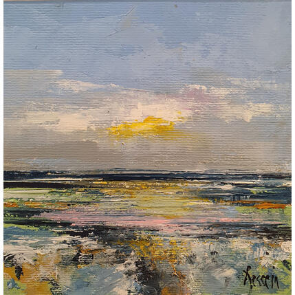 Gemälde Le soleil se couche von Dessein Pierre | Gemälde Figurativ Öl