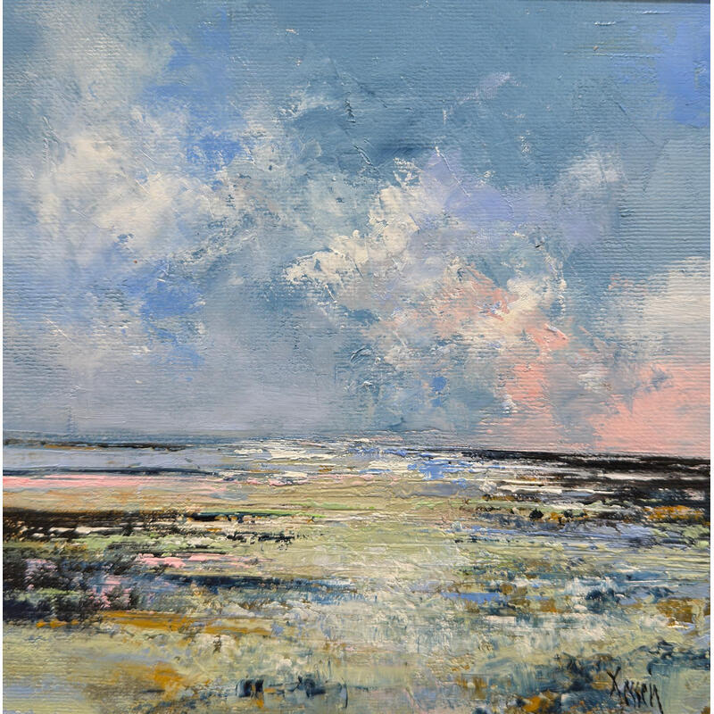 Painting Marée basse by Dessein Pierre | Painting Figurative Oil