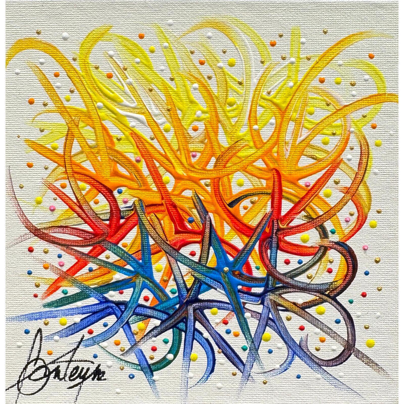Gemälde Elévation sentimentale von Fonteyne David | Gemälde Figurativ Acryl