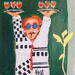 Peinture A strange waiter par Garilli Nicole | Tableau Figuratif Scènes de vie Acrylique
