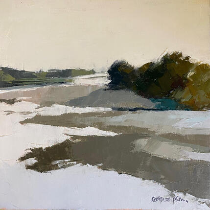 Painting Inhale by Gray Thompson Rachael | Painting