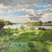 Painting Éclaircir by Gray Thompson Rachael | Painting Figurative Landscapes Oil