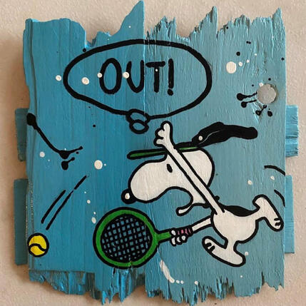 Painting F1 OUT ! by Marie G. | Painting Pop-art Acrylic, Wood Pop icons