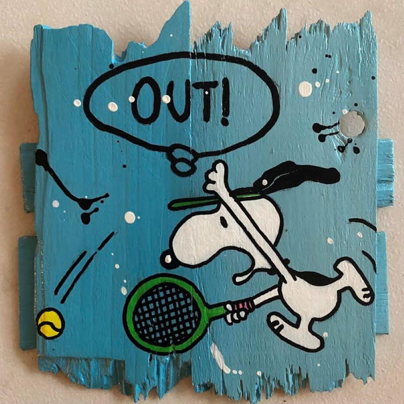 Painting F1 OUT ! by Marie G. | Painting Pop-art Pop icons Wood Acrylic