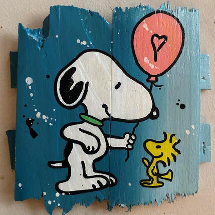 Painting F1 Cadeau by Marie G. | Painting Pop-art Acrylic, Wood Pop icons