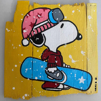 Painting F2 Snowboard by Marie G. | Painting Pop-art Acrylic, Wood Pop icons