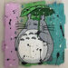 Painting F2 Totoro by Marie G. | Painting Pop-art Pop icons Wood Acrylic