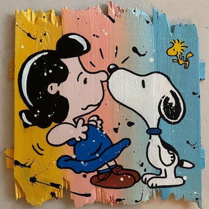 Painting SMACK ! by Marie G. | Painting Pop-art Acrylic, Wood Pop icons
