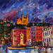 Gemälde Nuit sur la Place Saint-Jean von Sheremet Ion | Gemälde Impressionismus Landschaften Urban Architektur Acryl
