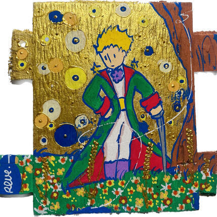 Peinture Le jardin des songes  par Revel | Tableau Pop-art Icones Pop