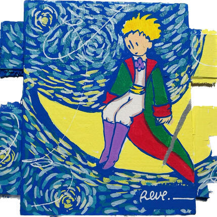Painting Plus près des étoiles  by Revel | Painting