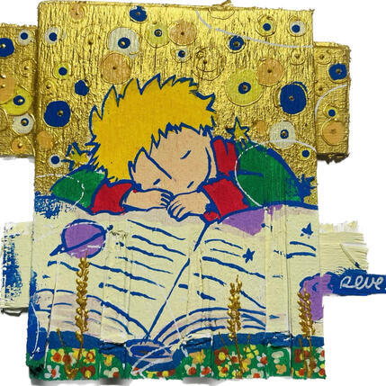 Painting Les pages de l’infini  by Revel | Painting Pop-art Pop icons
