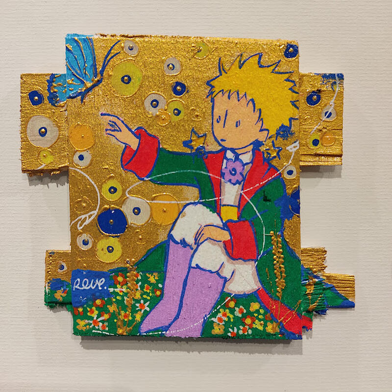 Gemälde Le temps d'un rêve von Revel | Gemälde Pop-Art Pop-Ikonen